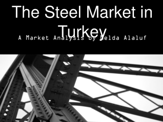 A Market Analysis by Melda Alaluf