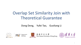 Overlap Set Similarity Join with Theoretical Guarantee