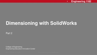 Dimensioning with SolidWorks