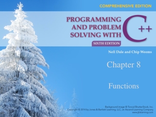 Chapter 8 Functions