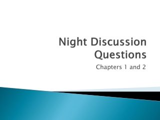 Night Discussion Questions