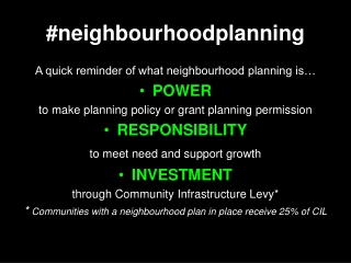 #neighbourhoodplanning