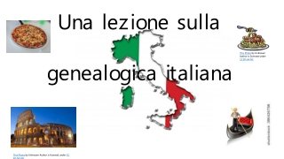 Una lezione sulla genealogica italiana
