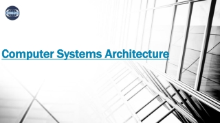 Computer Systems Architecture