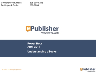Power Hour April 2014 Understanding eBooks