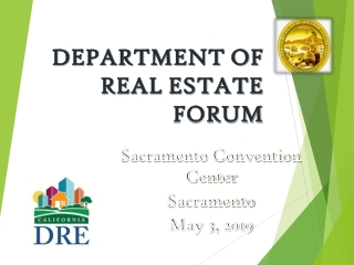 Department of real estate forum