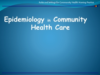 Roles and Settings for Community Health Nursing Practice