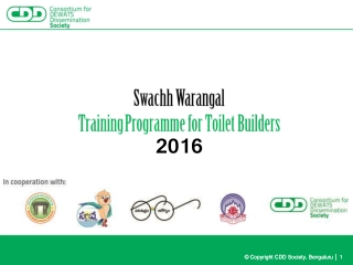 Swachh Warangal Training Programme for Toilet Builders 2016