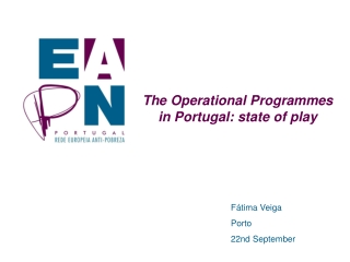 The Operational Programmes in Portugal: state of play