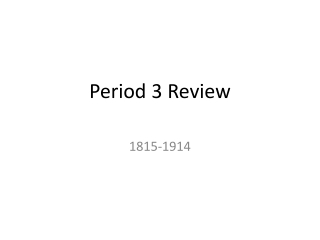 Period 3 Review