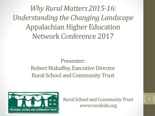 Rural School and Community Trust ruraledu