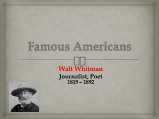 Famous Americans