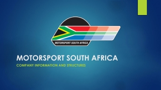 MOTORSPORT SOUTH AFRICA