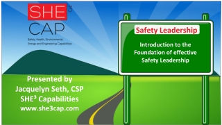 Safety Leadership