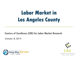 Labor Market in Los Angeles County