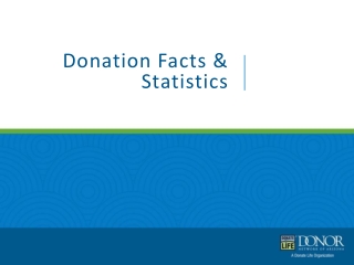 Donation Facts &amp; Statistics