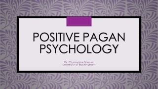 Positive Pagan Psychology