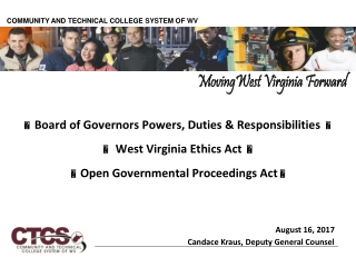  Board of Governors Powers, Duties &amp; Responsibilities   West Virginia Ethics Act 