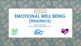 emotional well being ( Resilience)