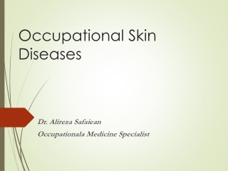 Occupational Skin Diseases