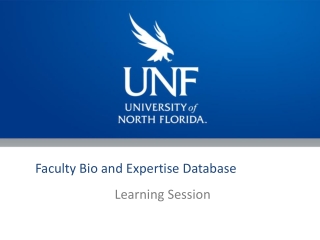 Faculty Bio and Expertise Database