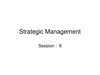 Strategic Management