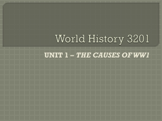 World History 3201