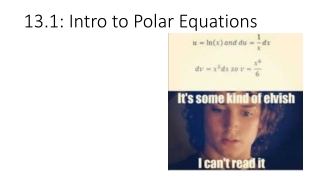 13.1: Intro to Polar Equations