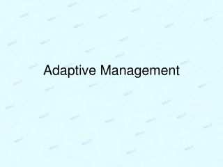 Adaptive Management