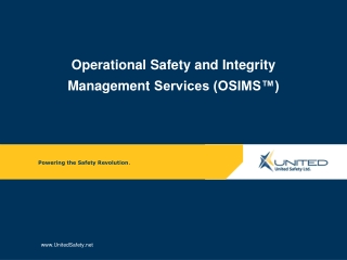 Operational Safety and Integrity Management Services (OSIMS™)