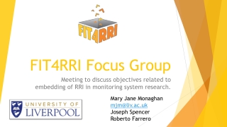 FIT4RRI Focus Group