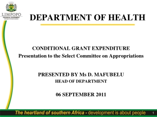 DEPARTMENT OF HEALTH