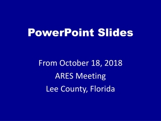 PowerPoint Slides