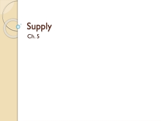 Supply