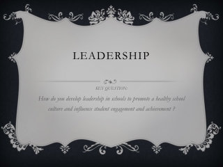 Leadership