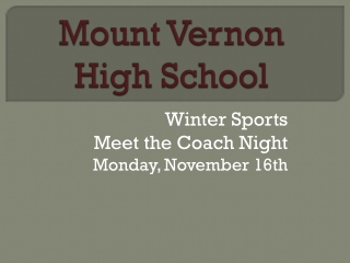 Mount Vernon High School