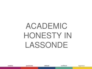 Academic Honesty in Lassonde