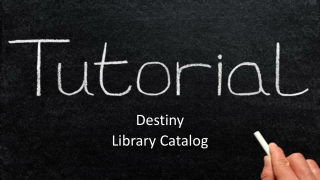 Destiny Library Catalog