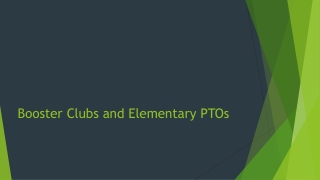 Booster Clubs and Elementary PTOs