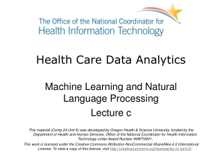 Health Care Data Analytics