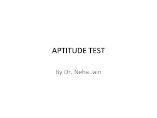 APTITUDE TEST