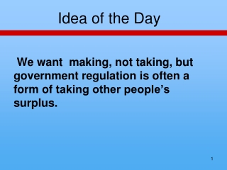 Idea of the Day