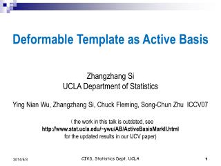 ppt - deformable template as active basis zhangzhang si ucla ppt - deformable template as active basis zhangzhang si ucla, Presentation templates