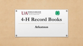 4-H Record Books