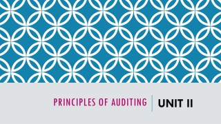 Principles of Auditing