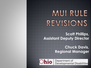 MUI Rule revisions