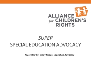 SUPER SPECIAL EDUCATION ADVOCACY