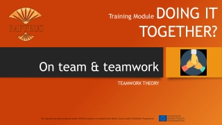 On team &amp; teamwork