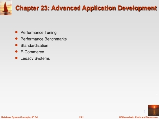Chapter 23: Advanced Application Development