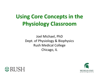 Using Core Concepts in the Physiology Classroom